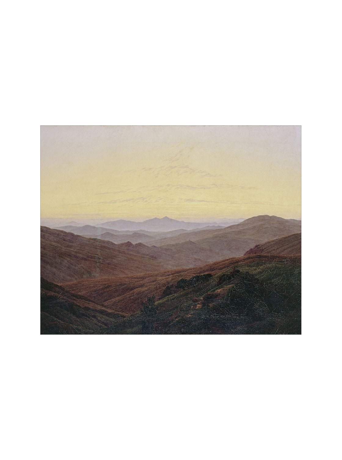 Coucher de soleil sur la vallée