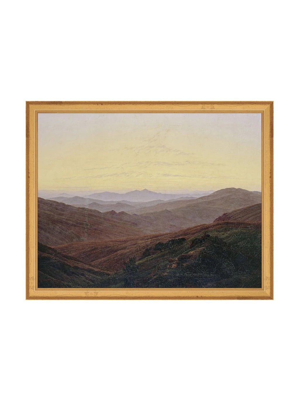 Coucher de soleil sur la vallée