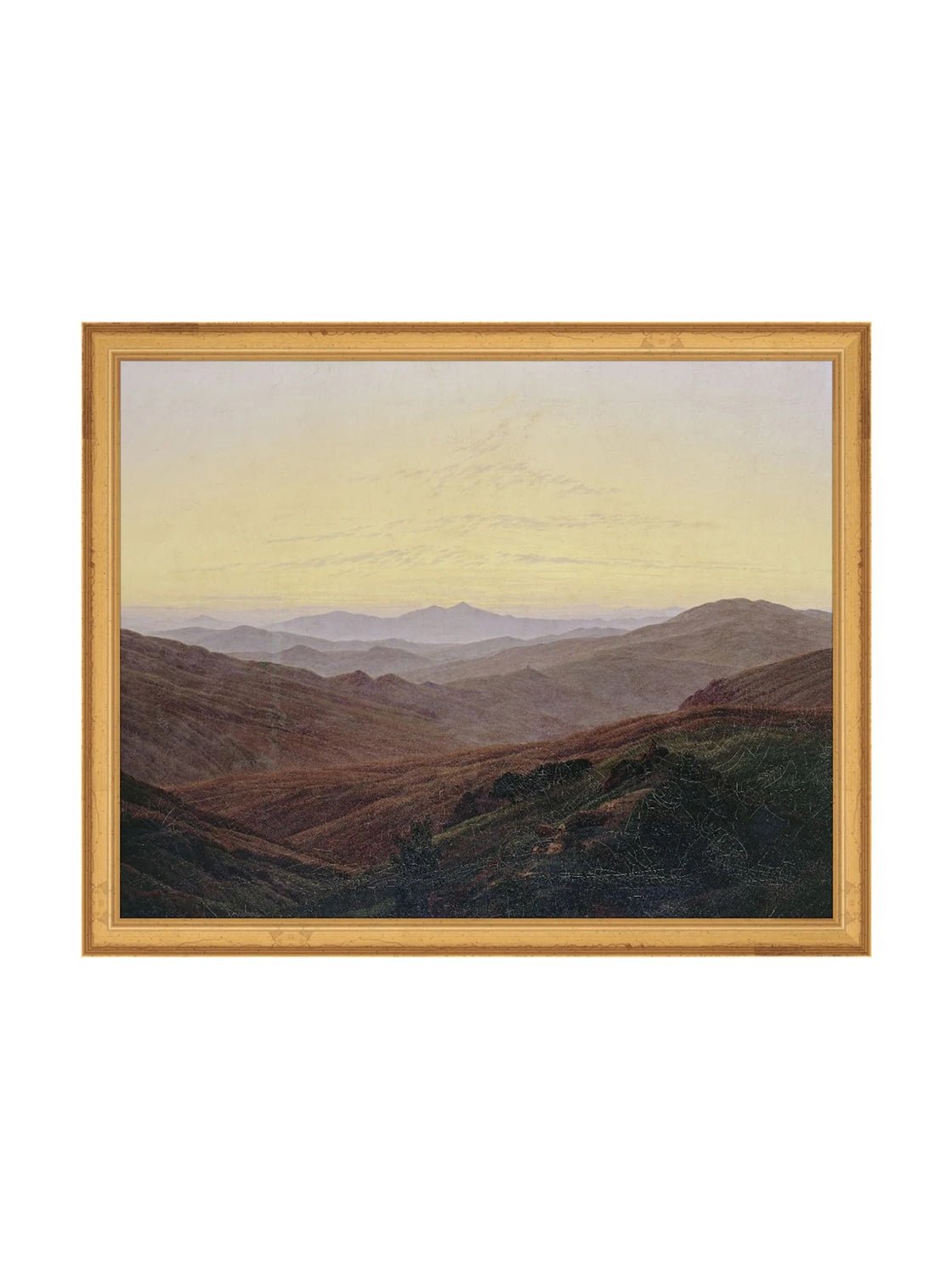 Coucher de soleil sur la vallée