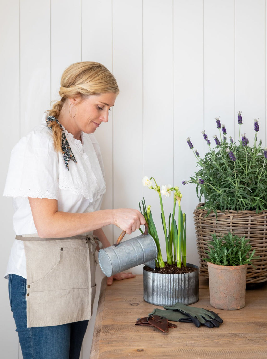 Arrosoir en fer-blanc