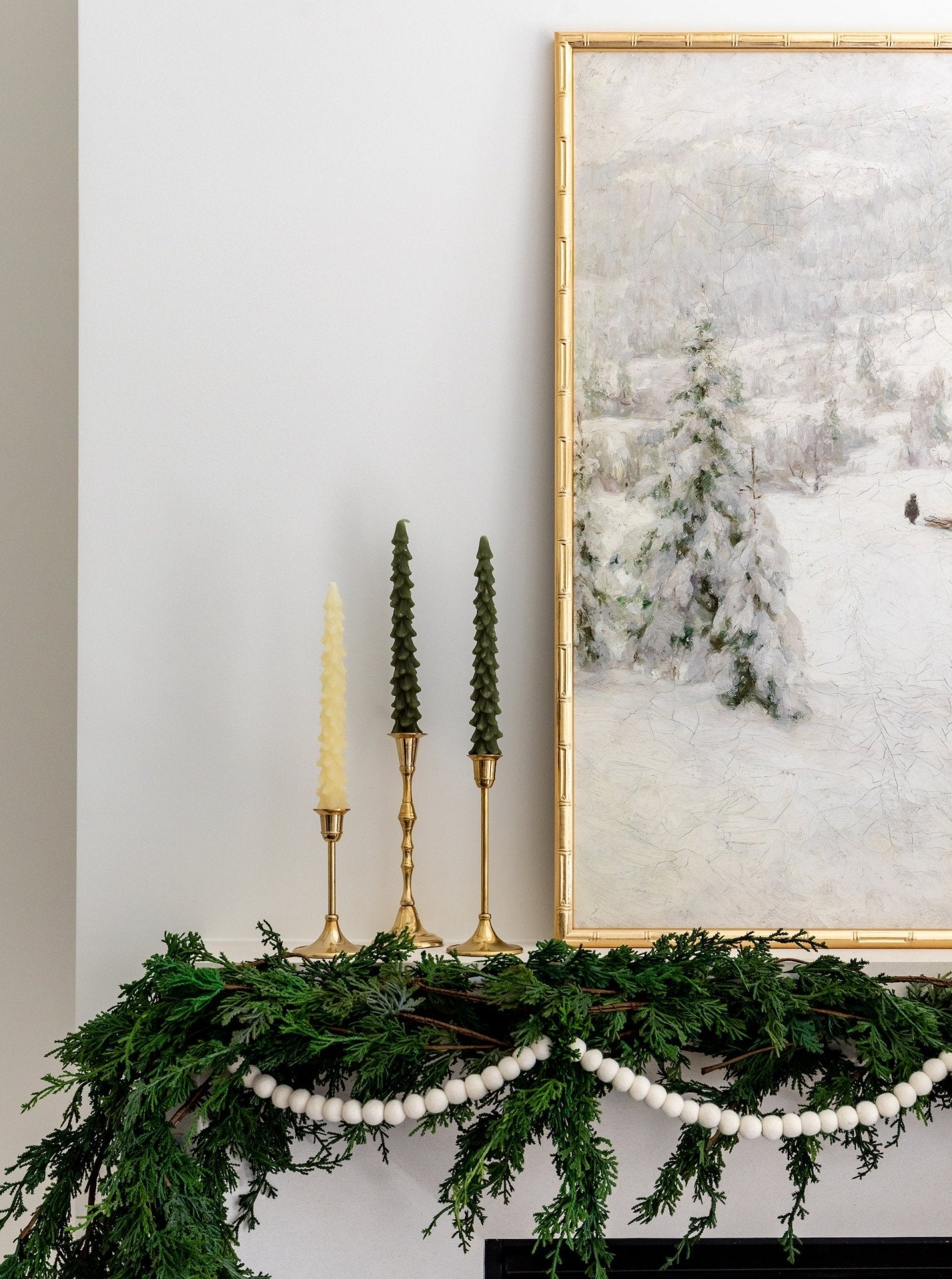 Bougies coniques en forme d'arbre | Lot de 2