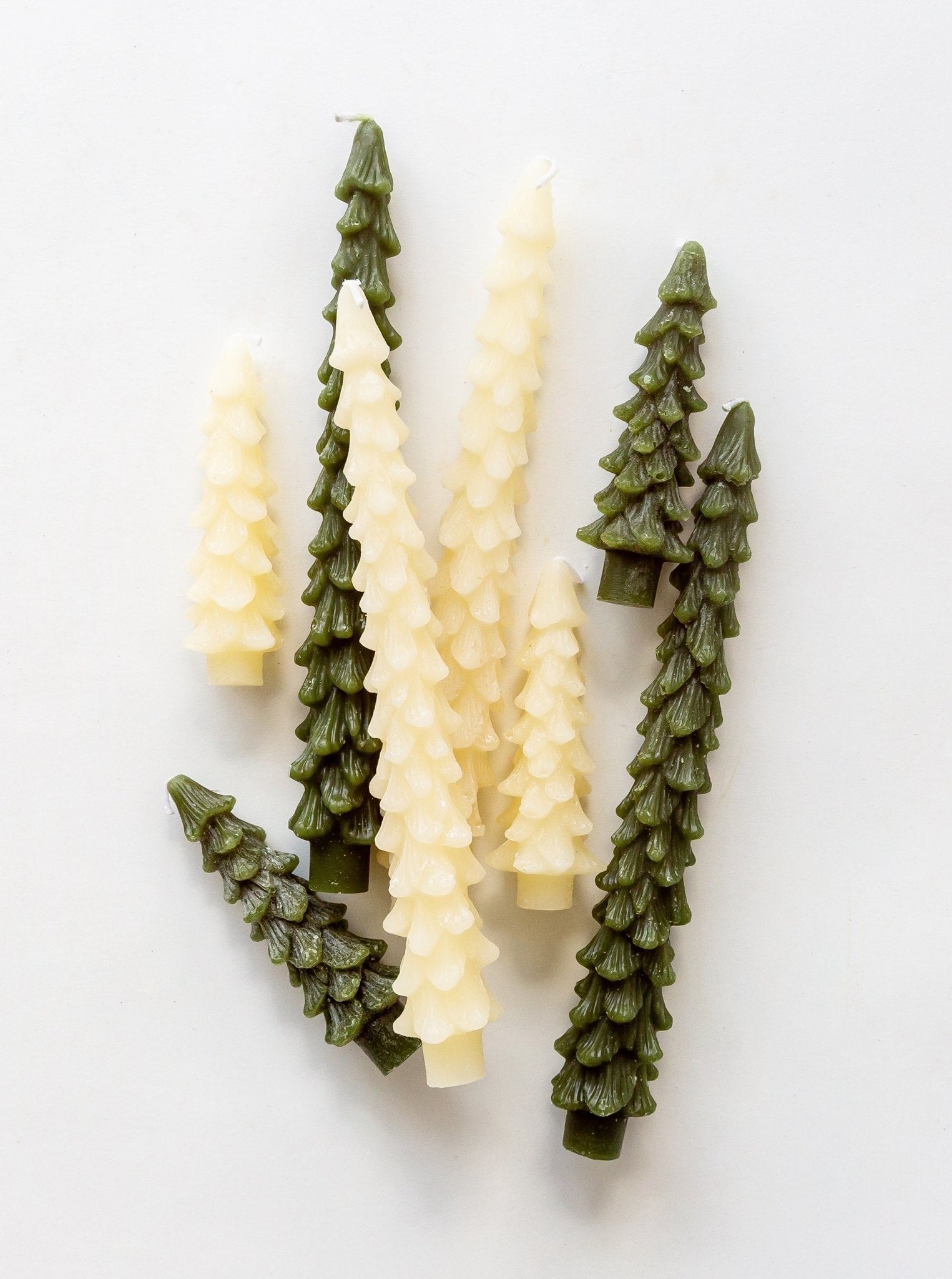 Bougies coniques en forme d'arbre | Lot de 2