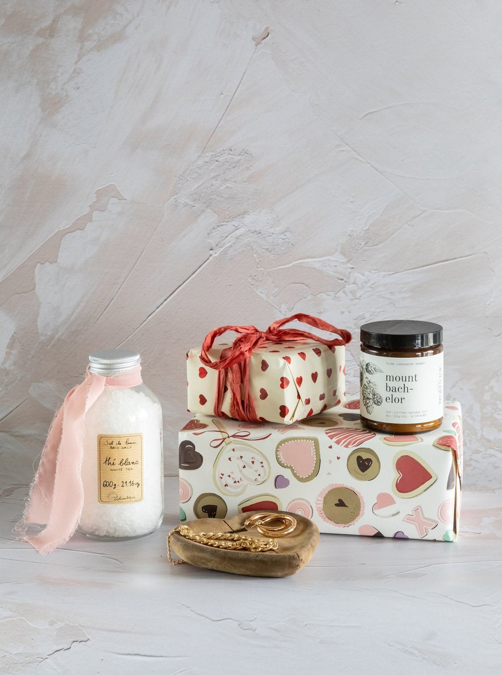 Papier d'emballage pour biscuits de la Saint-Valentin