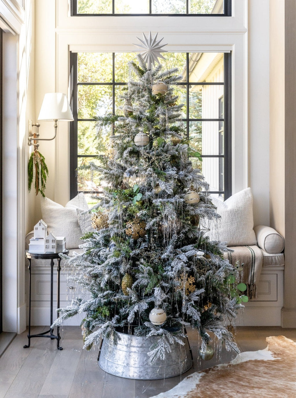 Étoile blanche pour sapin de Noël