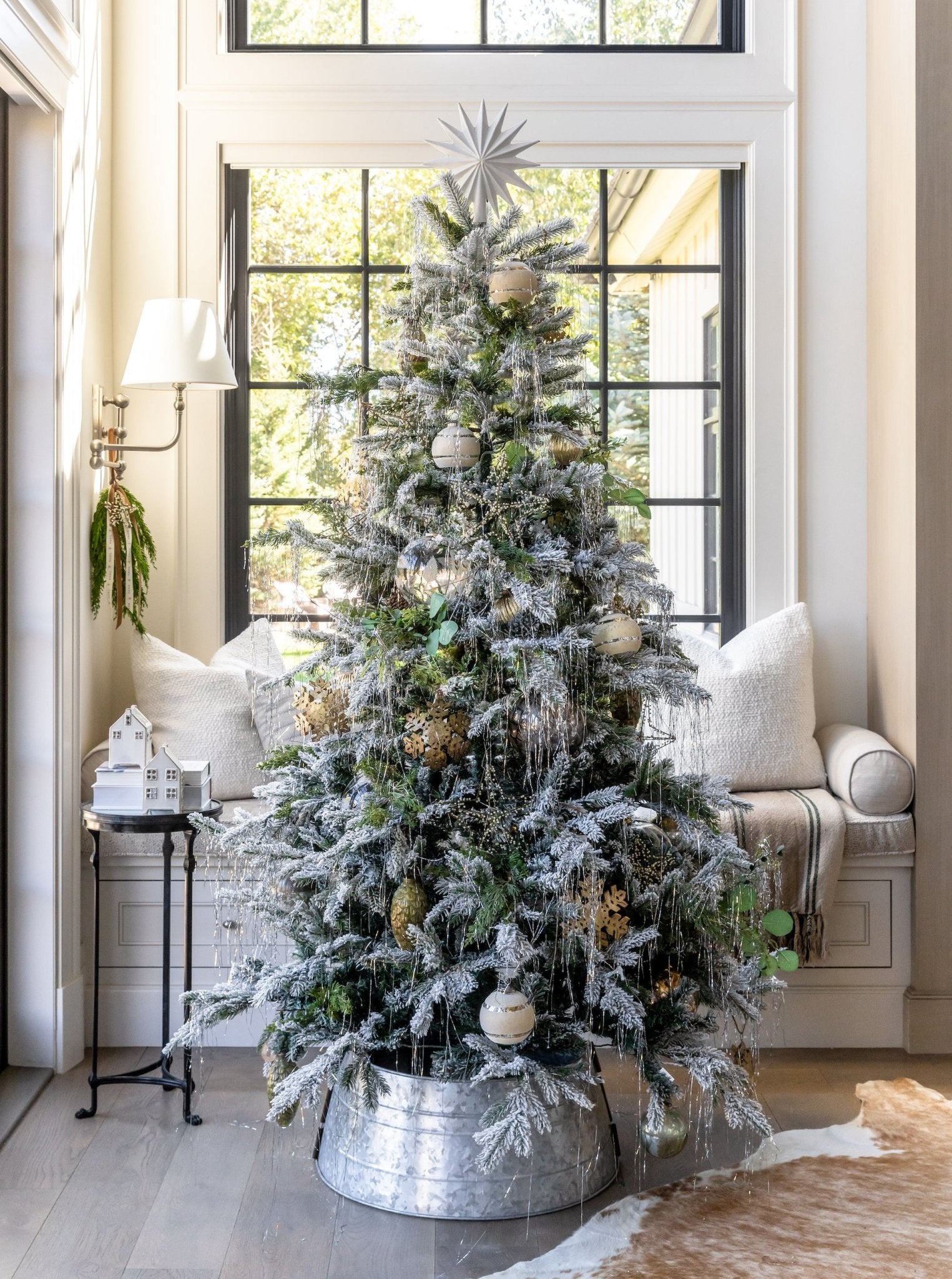 Étoile blanche pour sapin de Noël