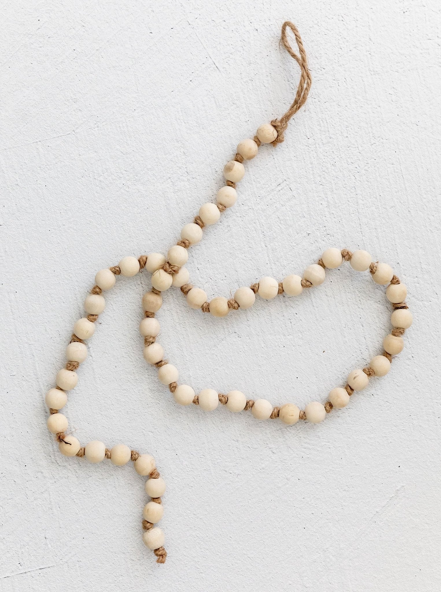 Guirlande de perles en bois