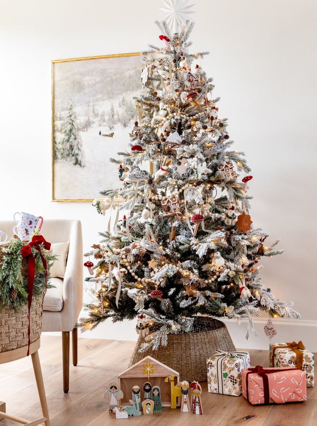 Guirlande de perles en bois